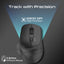 PROMATE Samit Ergonomic Silent Click Wireless Mouse - 2200dpi / Black