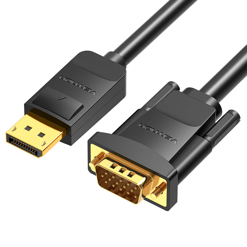 Vention DisplayPort to VGA Cable - 1080P / 2 Meter / Black