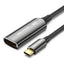 Vention Cotton Braided USB-C to DisplayPort Adapter  - 8K / 0.25 Meter / Black