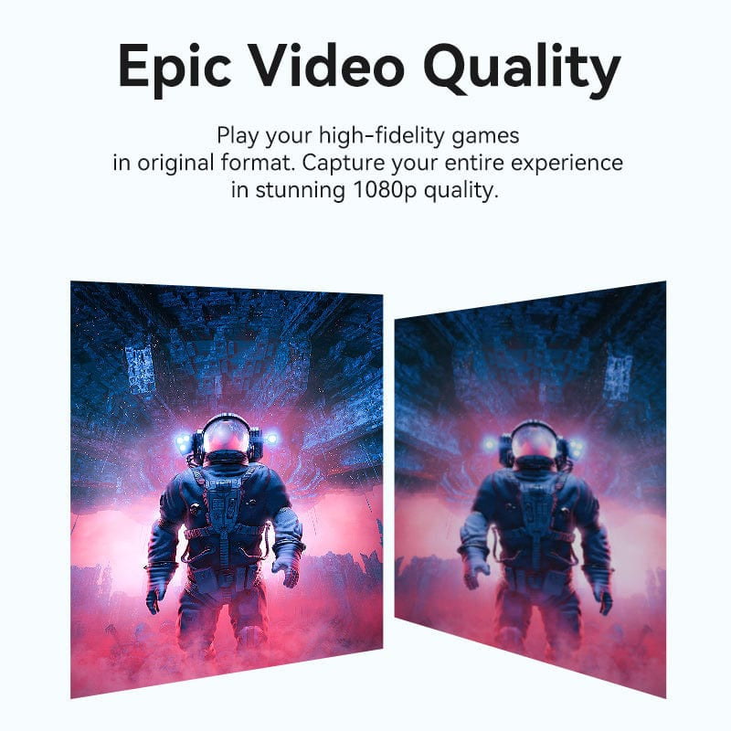Vention HDMI-A to USB-C/USB-A Video Capture - 8K / 480Mbps / Gray