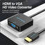 Vention HDMI-A to VGA Video Capture - 1080P / 0.15 Meter / Black