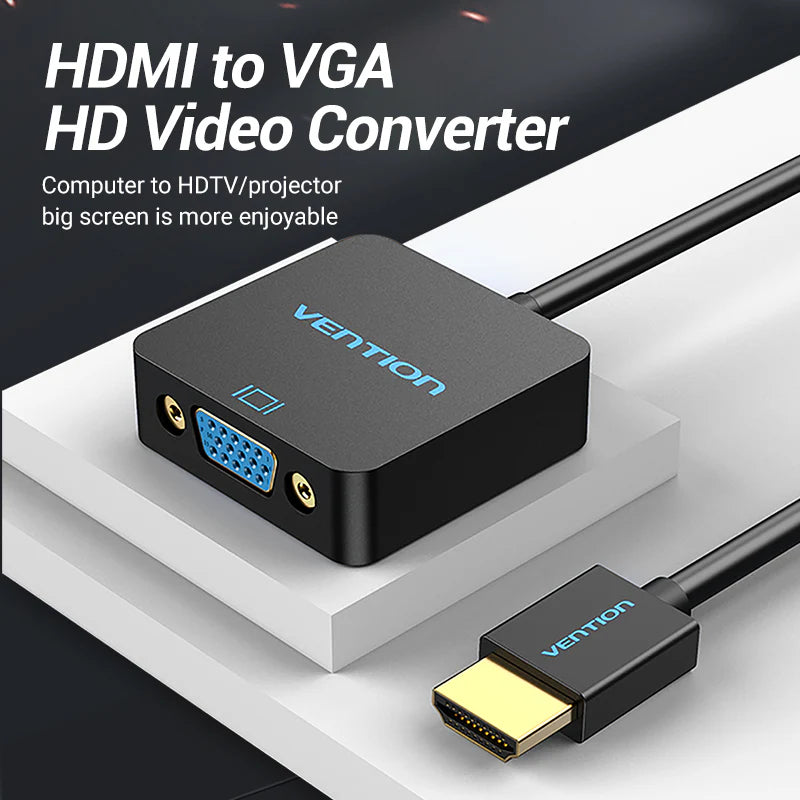Vention HDMI-A to VGA Video Capture - 1080P / 0.15 Meter / Black