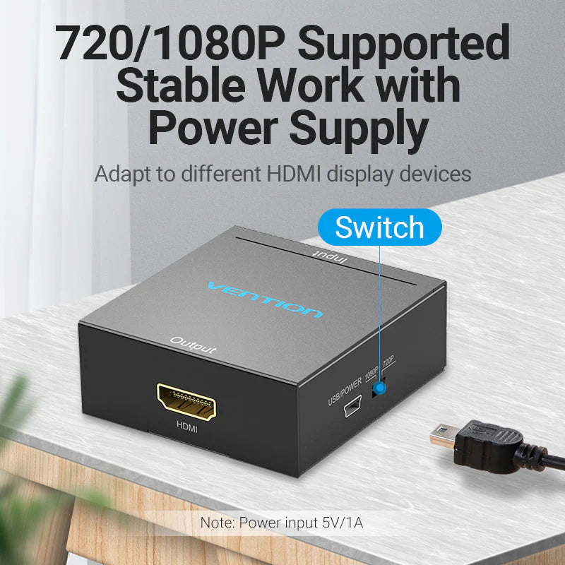 Vention RCA to HDMI Converter - Black