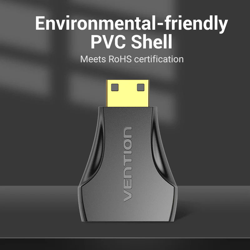Vention Mini HDMI to HDMI Adapter  - 4K / Black