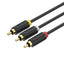 Vention 3RCA Video and Audio Cable - 1.5 Meter / Black