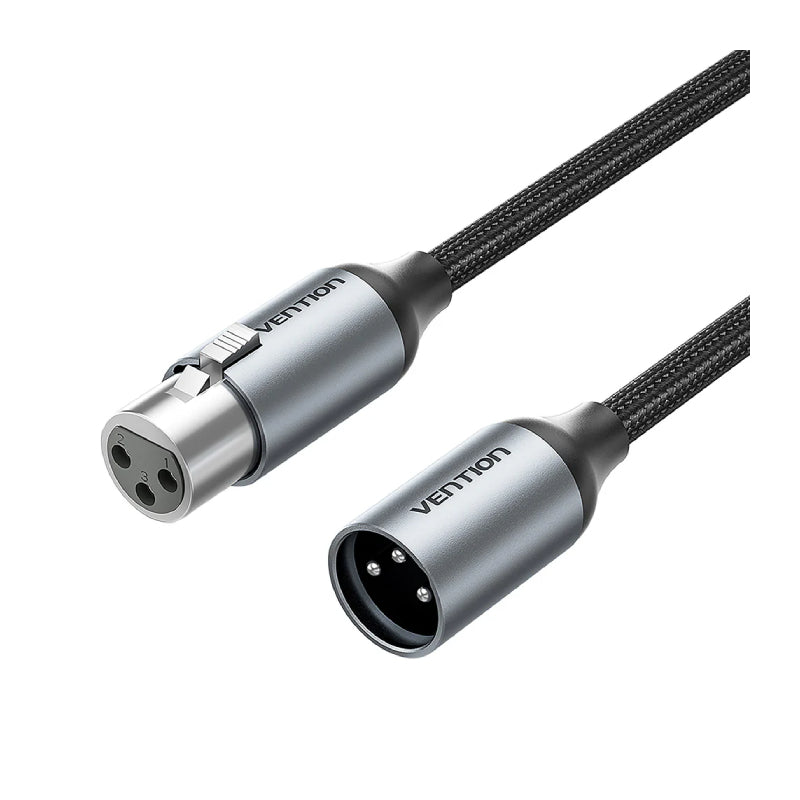 Vention XLR Male to XLR Female Microphone Cable - 3 Meter / Gray