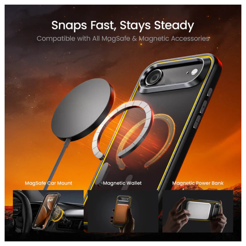 AOHi MagArmor Pro Magnetic Phone Case For Apple iPhone Air - Black