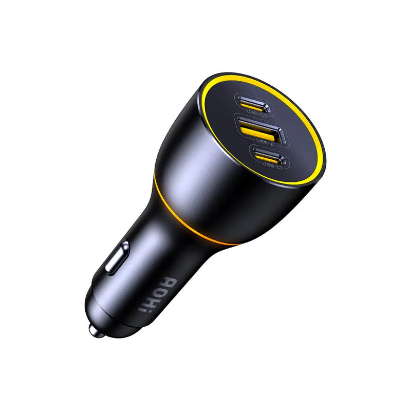AOHi SUPERAUTO PD GAN Fast Car Charger - 170W / USB-A / USB-C