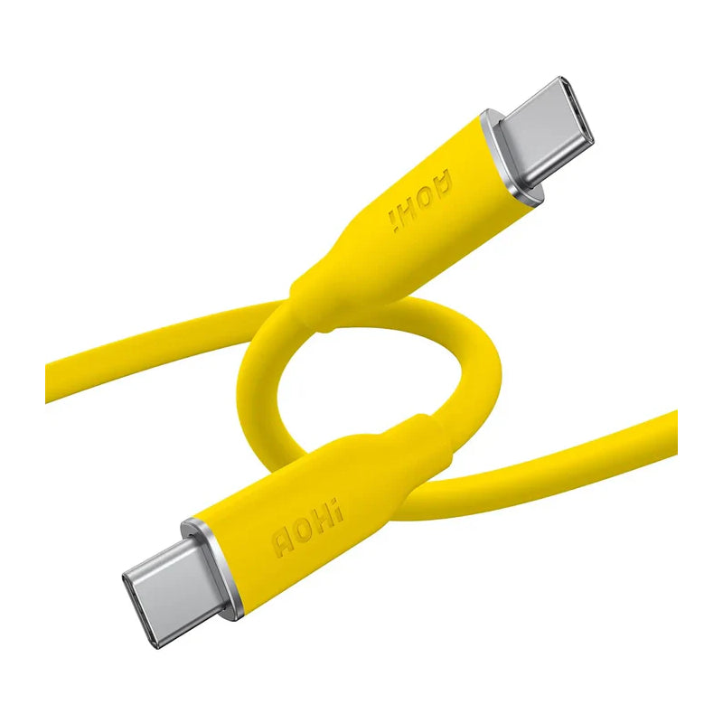 AOHi PD 3.1 Fast-charging Silky Cable - 140W / USB-C / 1 Meter / Yellow