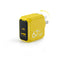AOHi Magcube Dual-Port Foldable GaN Charger - 67W / USB-C / USB-A / Yellow
