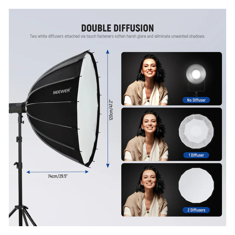 NEEWER 120cm Parabolic SoftBox
