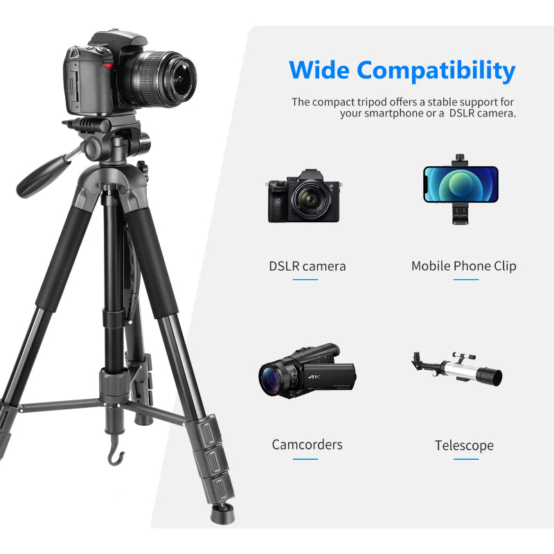 NEEWER SAB264 70" 2 in 1 Camera Tripod Monopod - Black