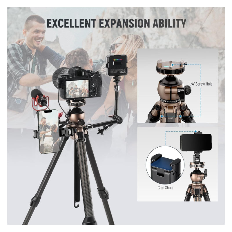 NEEWER LITETRIP LT35 61" Travel Tripod - Black