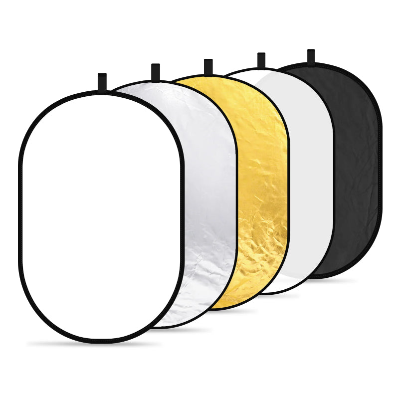 NEEWER 5 in 1 Portable Lighting Reflector/Diffuser Kit - 80 x 120cm