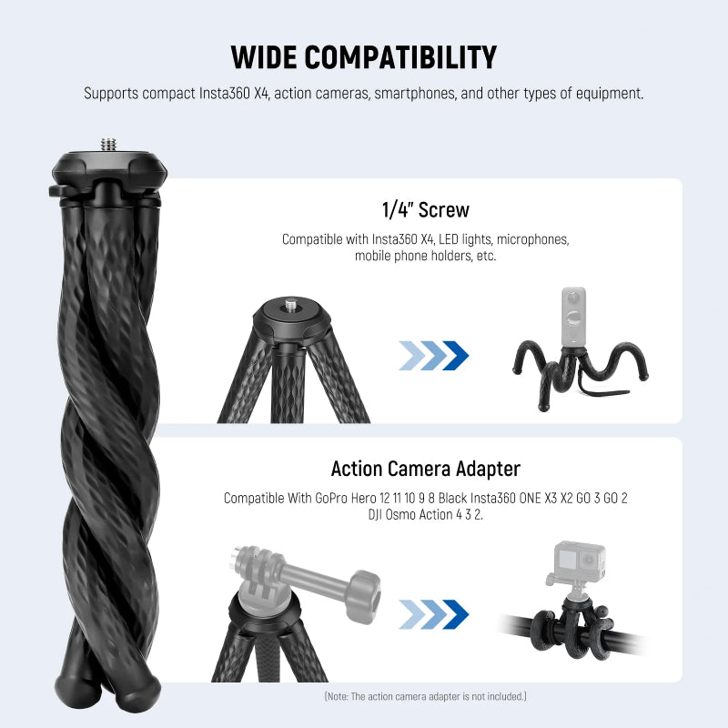 NEEWER TP33 Magnetic Flexible Phone Tripod - Black
