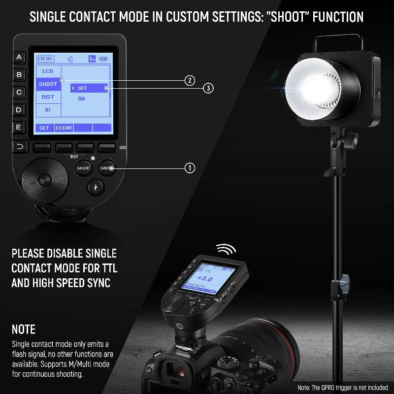 NEEWER Q4 400Ws 2.4G TTL Flash - Black