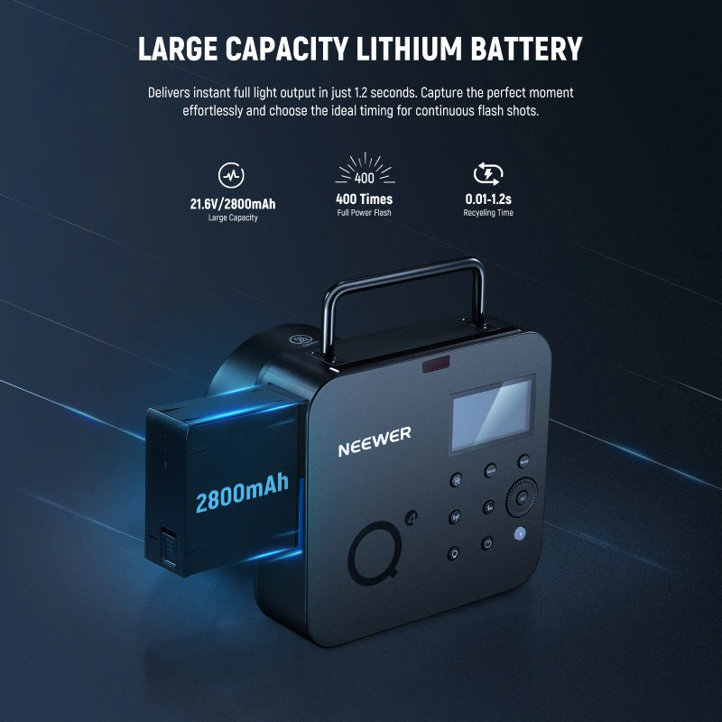 NEEWER Q4 400Ws 2.4G TTL Flash - Black