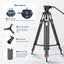 NEEWER BASICS TP37 74" Video Tripod with Fluid Head - Black