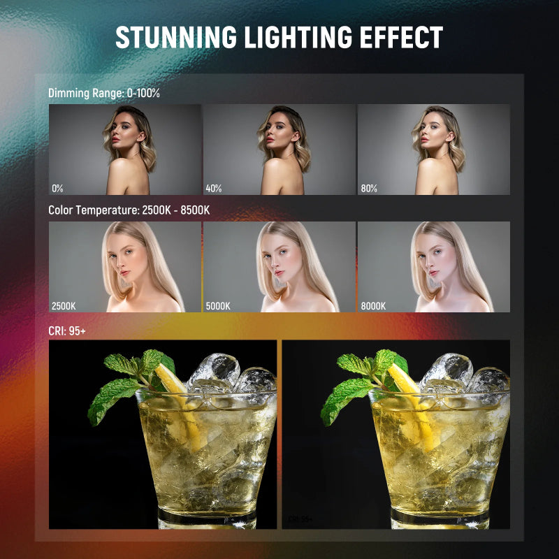 NEEWER TL21C RGB Magnetic Light Wand with APP Control - 2550mAh / 10W