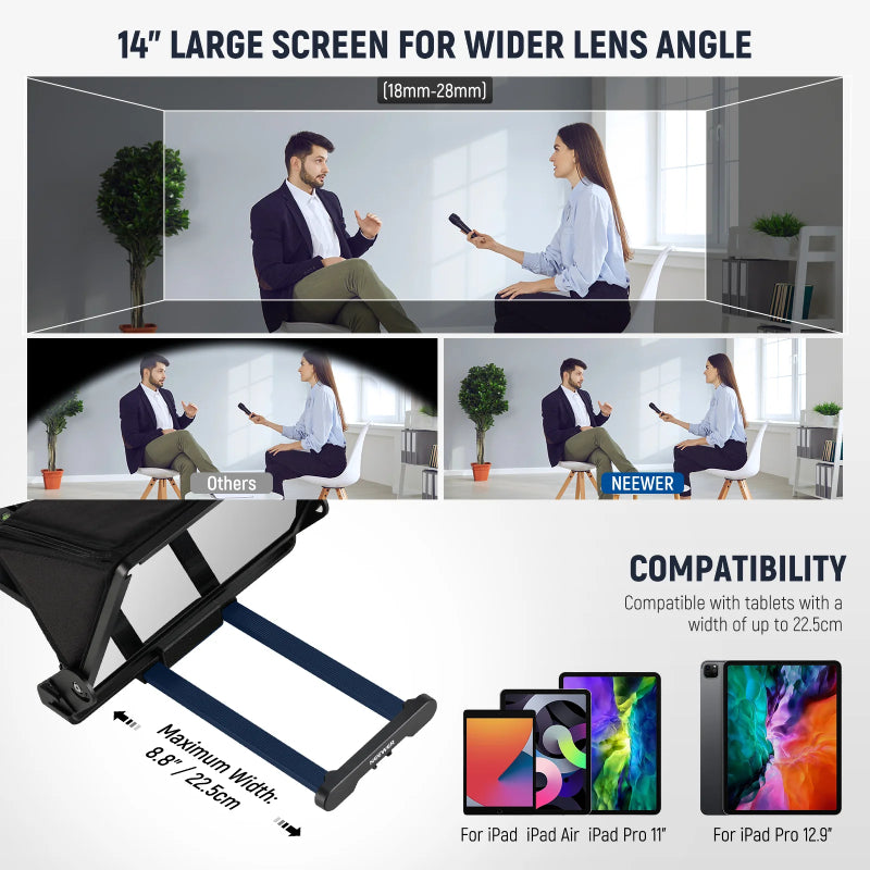 NEEWER X14 III Remote Control Teleprompter - Black