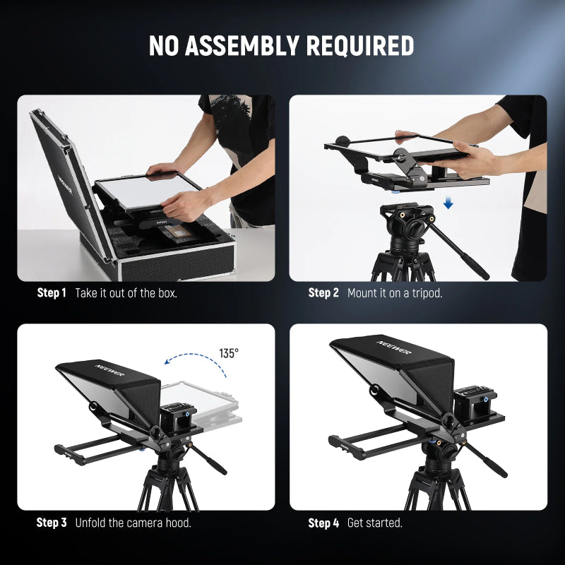 NEEWER X14 III Remote Control Teleprompter - Black