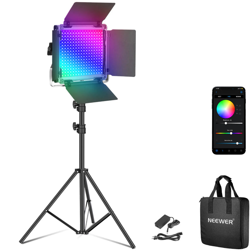 NEEWER Upgraded RGB660 PRO II LED Video Light - 50W