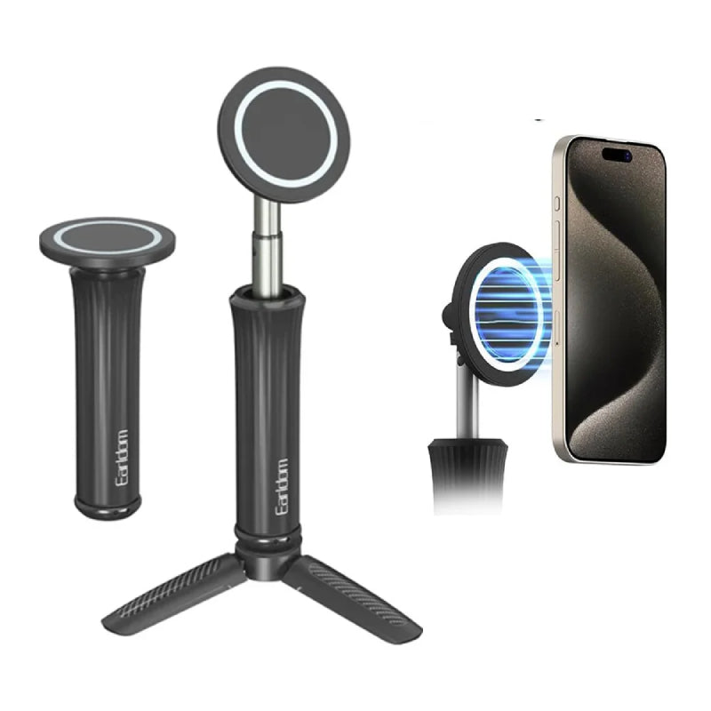 Earldom EH330 Adjustable Tripod Magnetic Phone Holder - Black