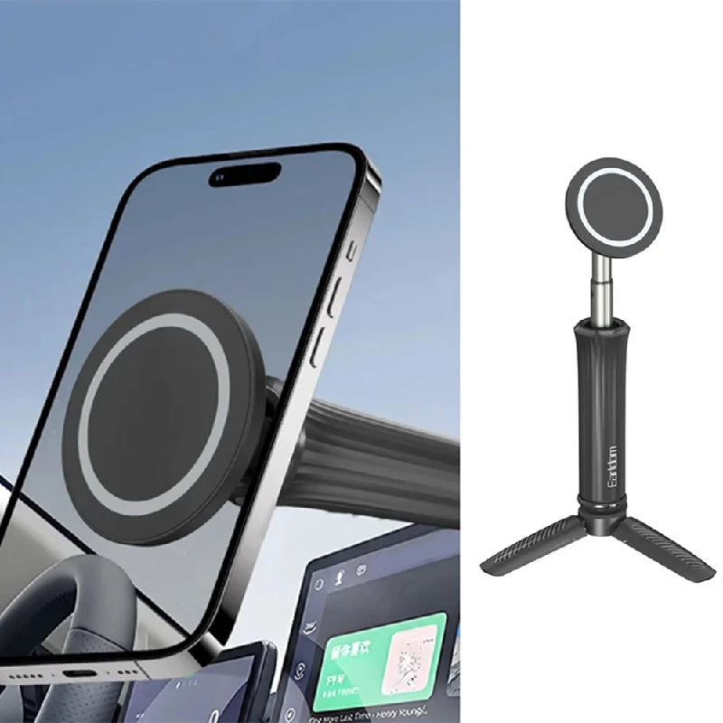 Earldom EH330 Adjustable Tripod Magnetic Phone Holder - Black