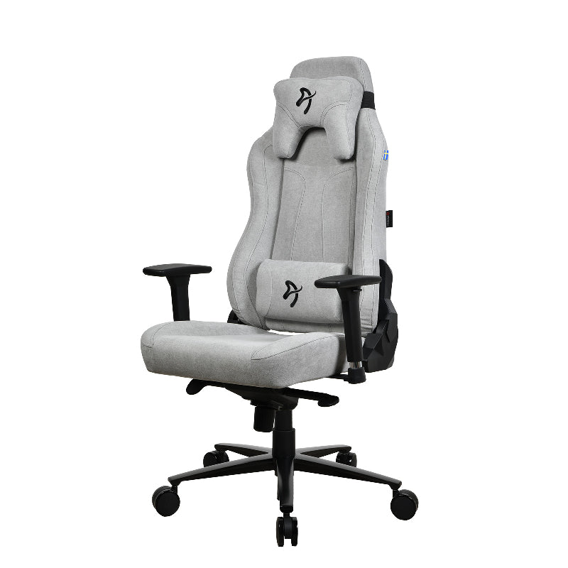 Arozzi Vernazza Soft Fabric Gaming Chair - 3D / Light Grey