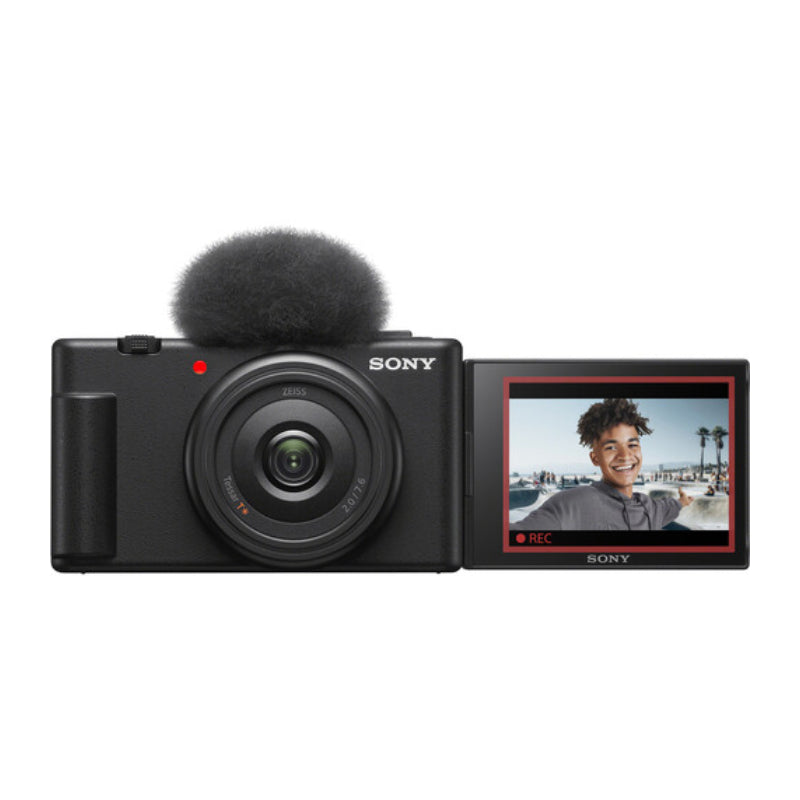 Sony ZV-1F Vlogging Camera - 3" LCD / 4K UHD / Wi-Fi / Bluetooth / HDMI / USB - Black