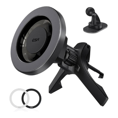 ESR HaloLock Magnetic Car Vent/Dashboard Phone Mount - Black