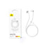Baseus Encok CZ11 Wired Earphones - Moon White
