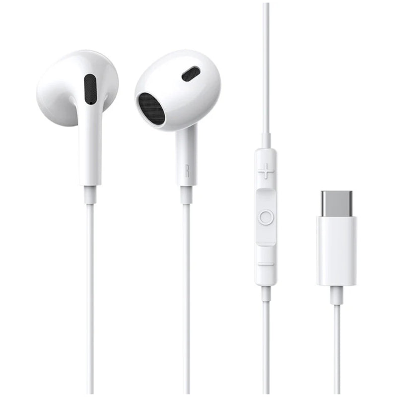Baseus Encok CZ17 Semi-In-Ear Wired Earphones - White