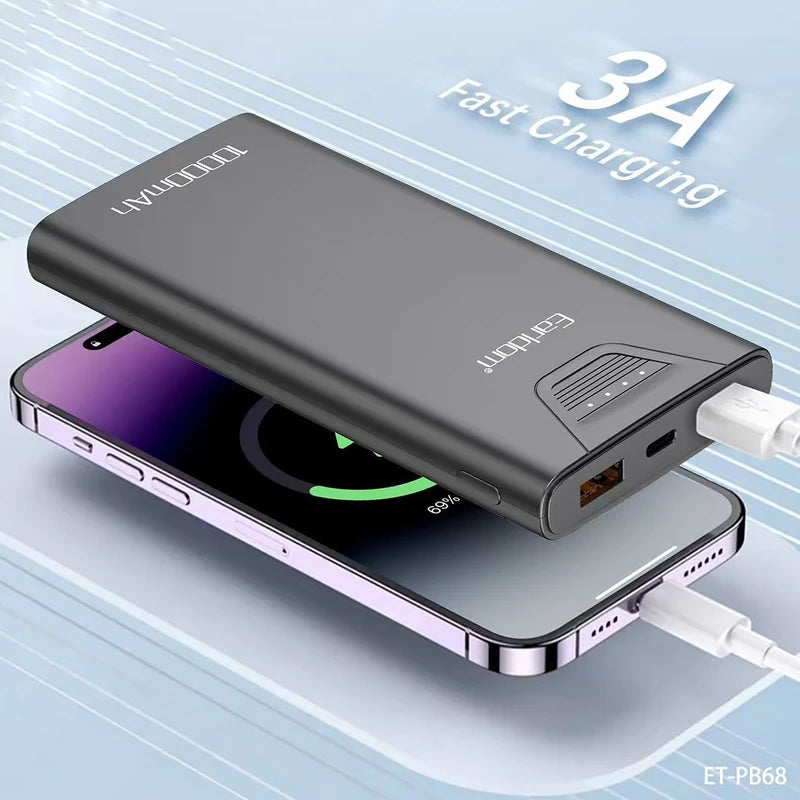 Earldom ET-PB68 Power Bank - 10000mAh / 3A / USB-C / USB-A