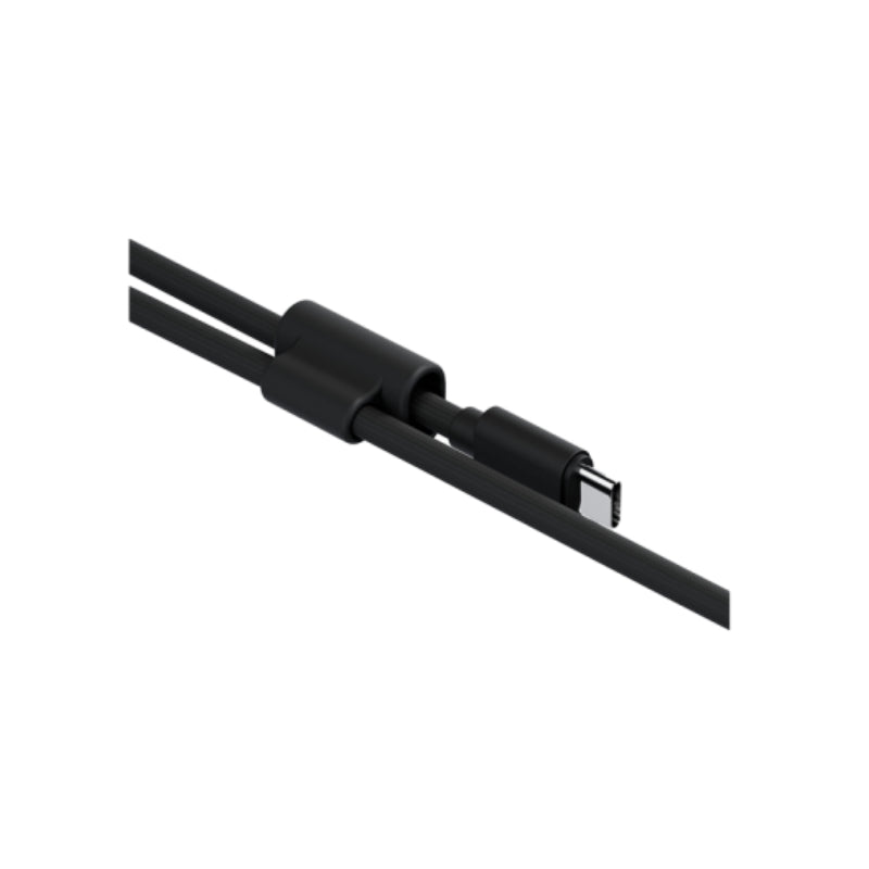 Energea Lasso 2-In-1 Lanyard With Charging Cable - 1.5 Meter / 240W / 480Mbps / USB-C / Black