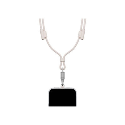 حبل إنرجيا لاسو 2 في 1 مع كابل شحن، بطول 1.5 متر، بقدرة 240 واط / سرعة 480 ميجابت/ثانية / يو إس بي سي / رملي