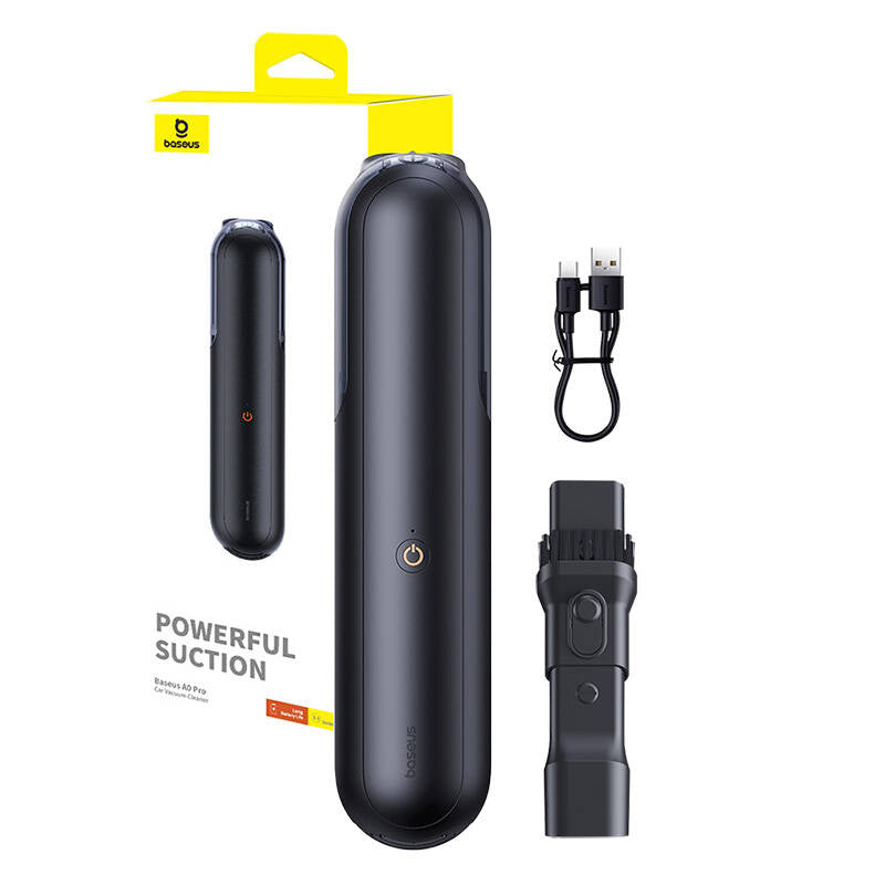Baseus A0 Pro Car Vacuum Cleaner - 4000PA / USB-C / Cluster Black