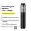 Baseus A3lite Car Vacuum Cleaner - 12000PA / USB-C / Black