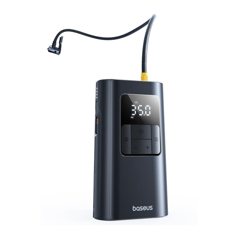 بيسوس ضاغط هواء منفاخ صغير - 0.2-150 PSI / 18 سم / 30 لتر / دقيقة / أسود