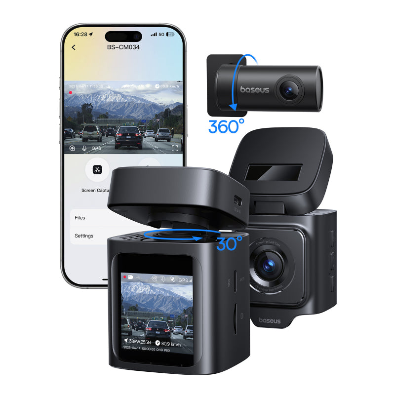 Baseus PrimeTrip VD1 Dash Cam - 1080p / Cosmic Black