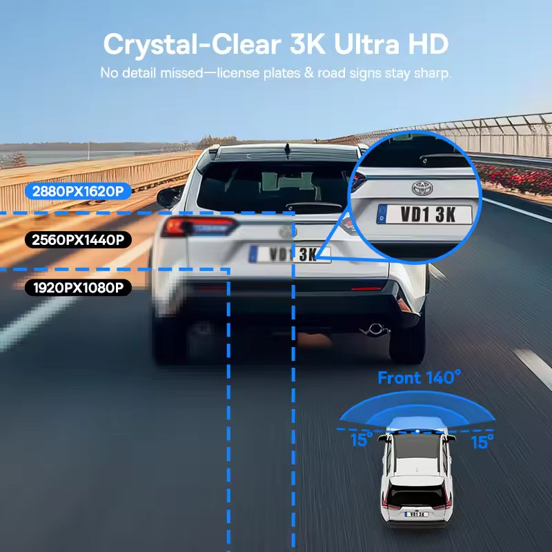 Baseus PrimeTrip VD1 Dash Cam - 1080p / Cosmic Black