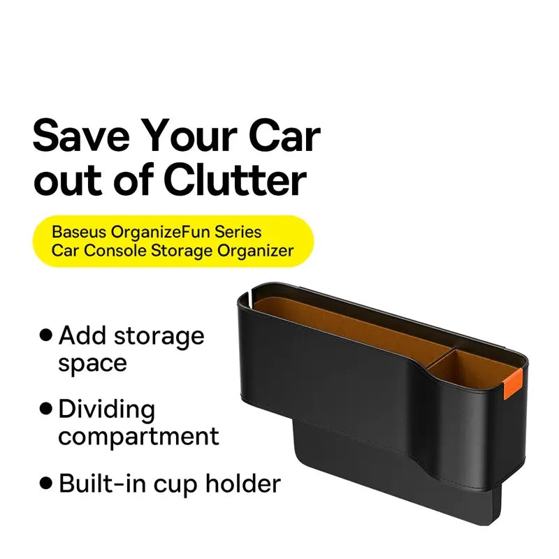 Baseus Organize Fun Series Car Console Storage Organizer - Cluster Black