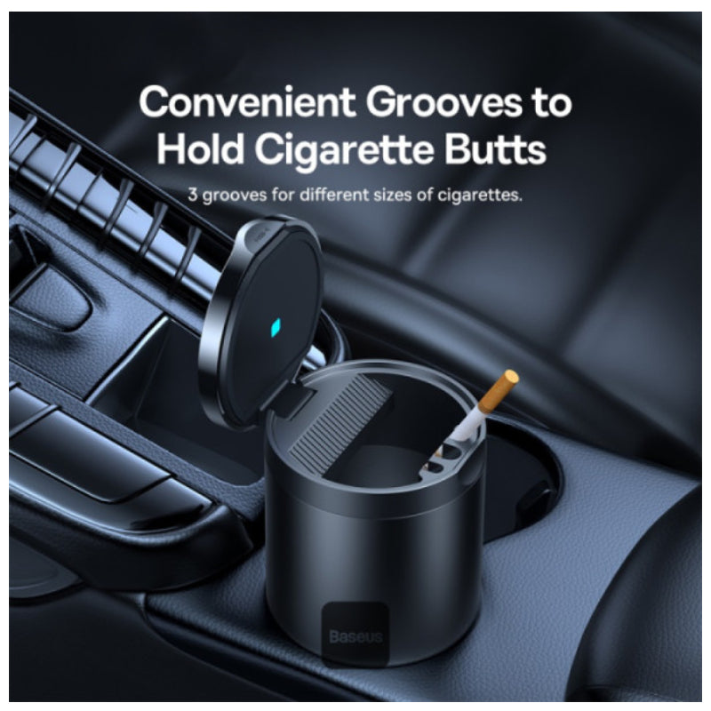 Baseus Premium 2 Car Ashtray - Black