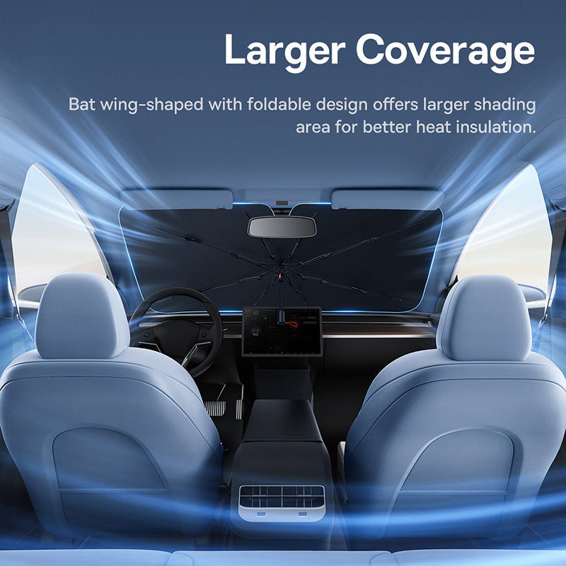 Baseus CoolRide Windshield Sunshade Umbrella - Black