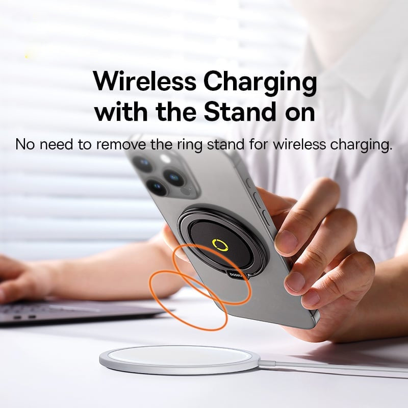 Baseus MagPro II Magnetic Ring Phone Stand - Black
