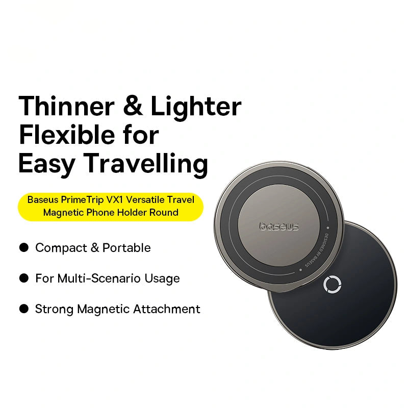 Baseus PrimeTrip VX1 Travel Magnetic Phone Holder - Black