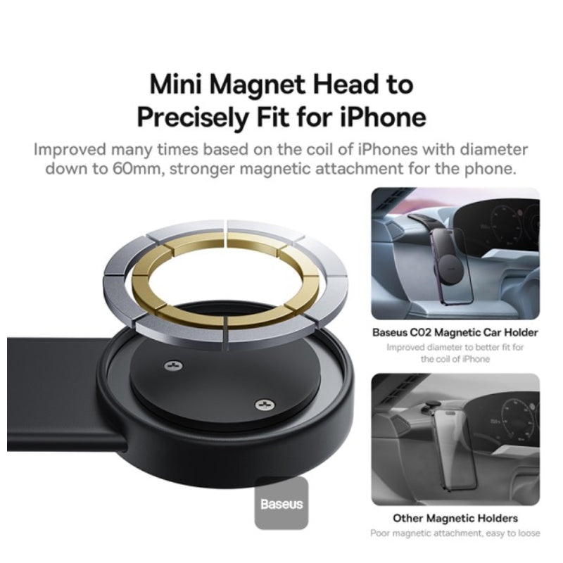 Baseus PrimeTrip C02 Air Magnetic Car Mount - Black