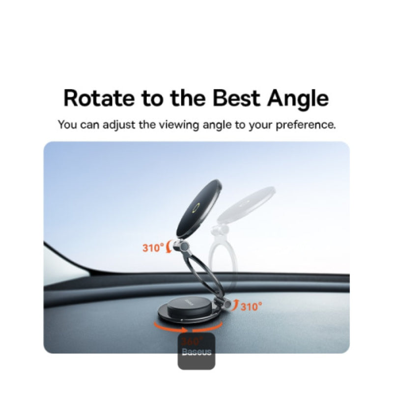 Baseus MagPro II Magnetic Stick-On Car Mount - Black