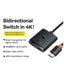 Baseus AirJoy 2-in-1 Bidirectional HDMI Switch - 1 Meter / Black