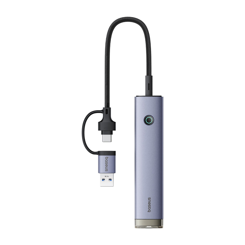 Baseus UltraJoy 4-Port HUB AIR - RJ45 / USB-C / USB / Space Grey